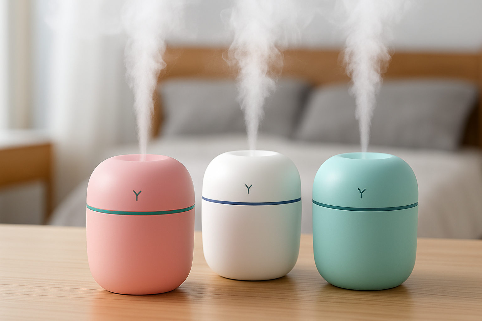 Portable Ultrasonic Humidifier USB LED